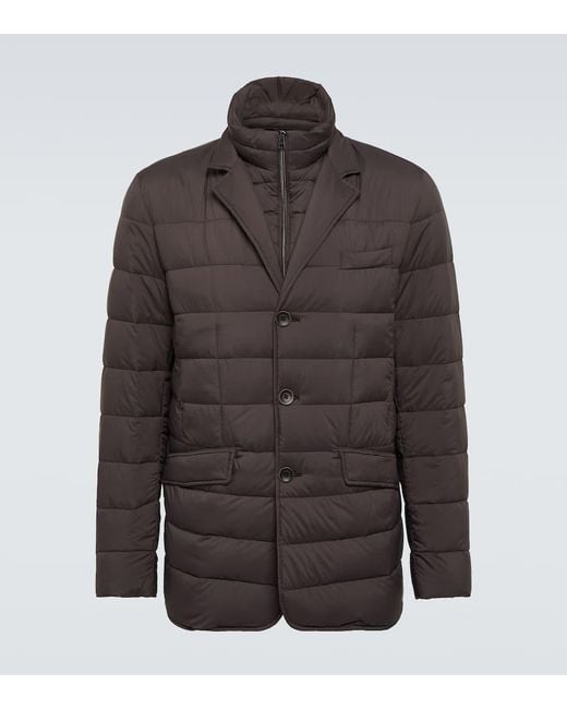 Herno Brown La Giacca Down Jacket for men