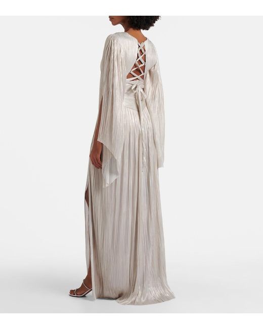 Maria Lucia Hohan Natural Draped Silk Gown