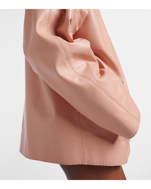 Prada Pink Leather Jacket