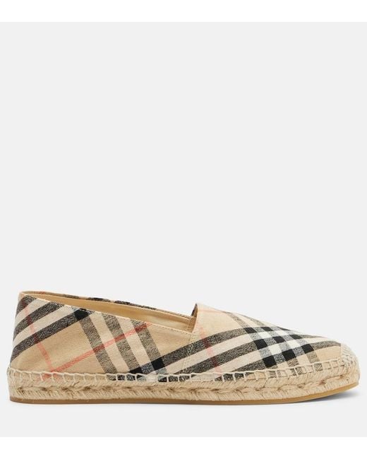 Burberry Natural Check Espadrilles