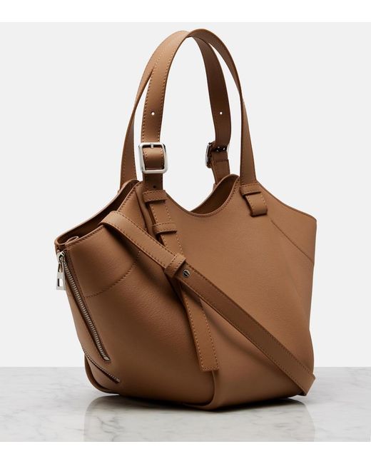 Loewe Brown Hammock Flip Medium Leather Top-Handle Bag