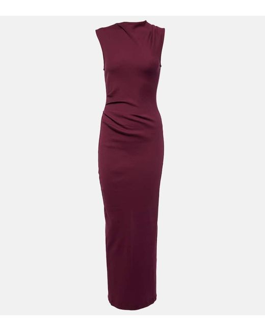 Vestido Largo Simply Timeless De Algodon Dorothee Schumacher de color Purple