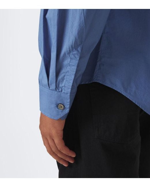 Our Legacy Blue Clean Cotton Shirt for men