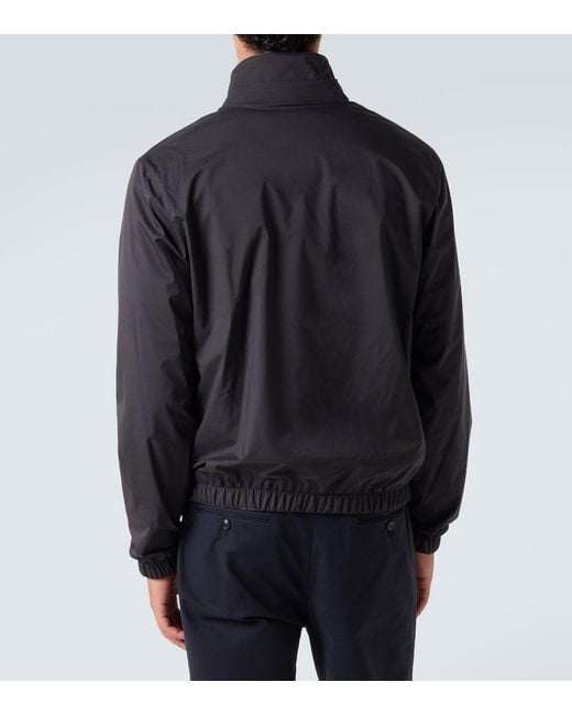 Loro Piana Black Reversible Cashmere Bomber Jacket for men