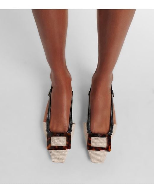 Escarpins Slingback Belle Vivier 25 Roger Vivier en coloris Pink