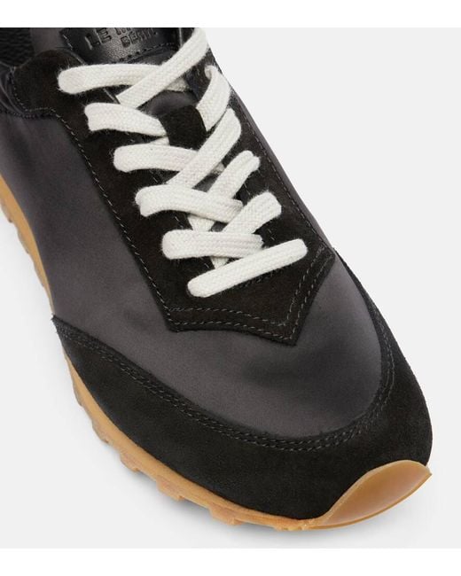 Le Monde Beryl Black Sneakers Slim Runner Mit Veloursleder