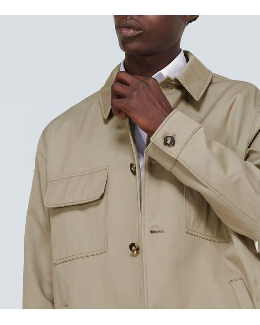 Loro Piana Natural Sanda Cotton-Blend Overshirt for men