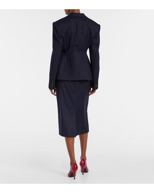 Stella McCartney Blue Wool Blazer