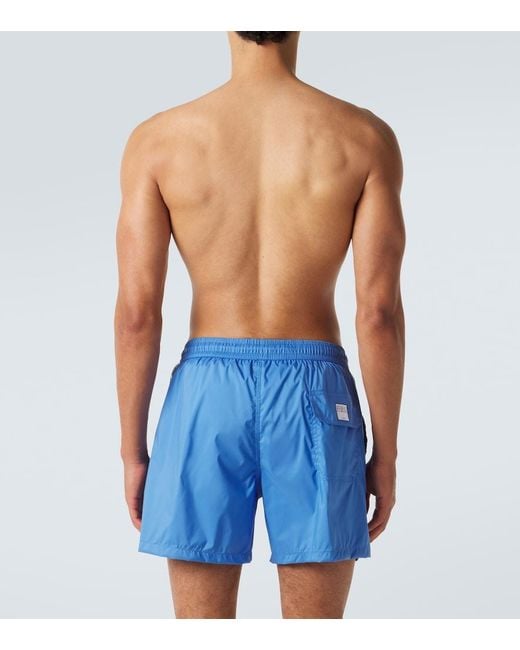 Fedeli Blue Madeira Swim Trunks for men