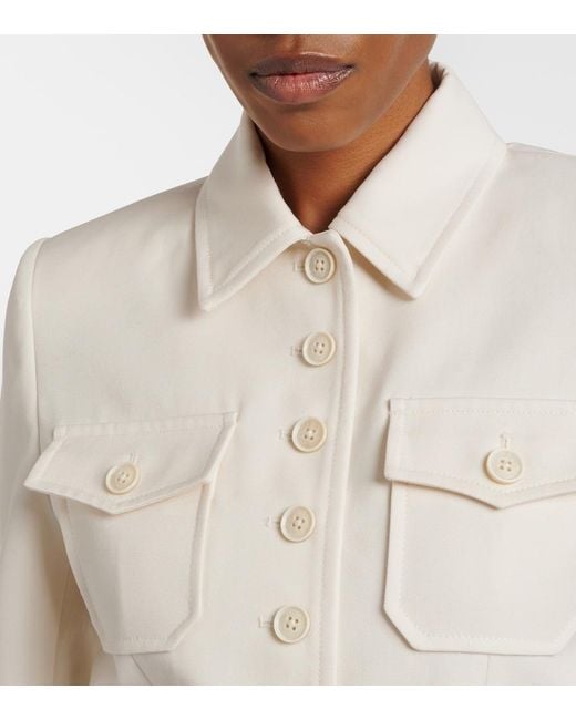 Nili Lotan Natural Jamison Virgin Wool Jacket