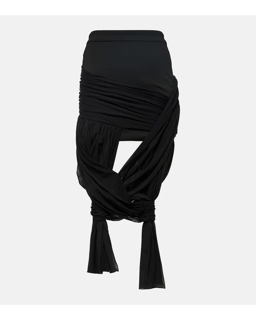 J.W. Anderson Black Knot-detail Wrap Skirt