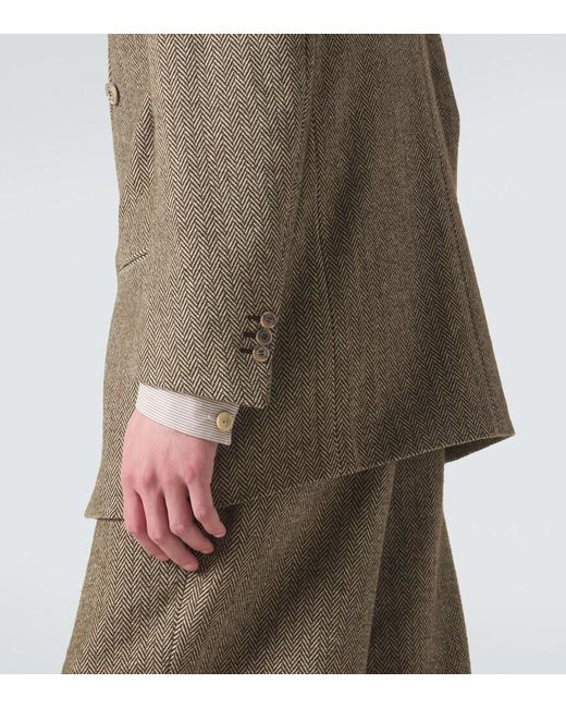 Giorgio Armani Natural Archivio Cotton And Wool-Blend Blazer for men