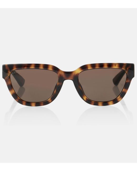 Gucci Brown Interlocking G Cat-eye Sunglasses