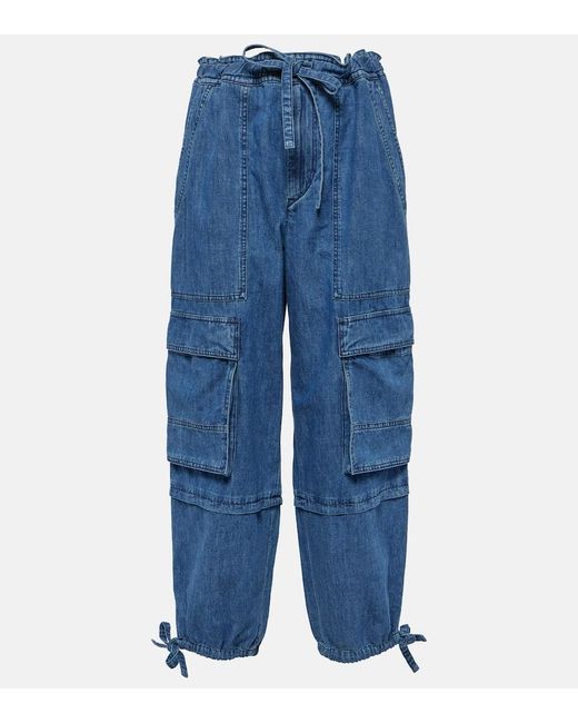 Pantaloni cargo Ivy in denim di Isabel Marant in Blue