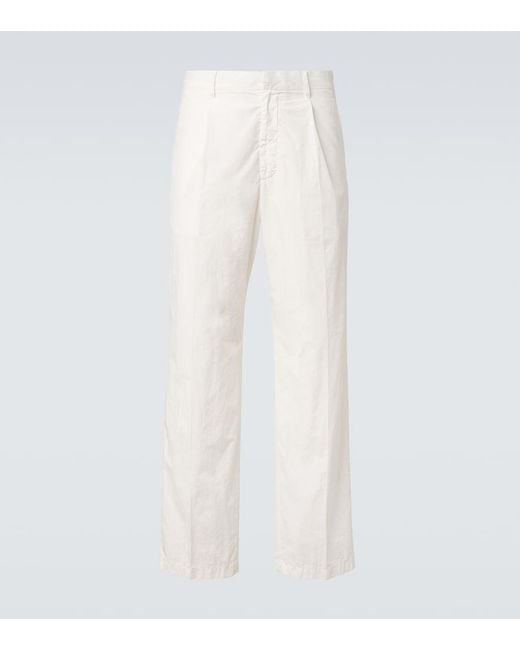 Pantaloni Regular di Auralee in White da Uomo