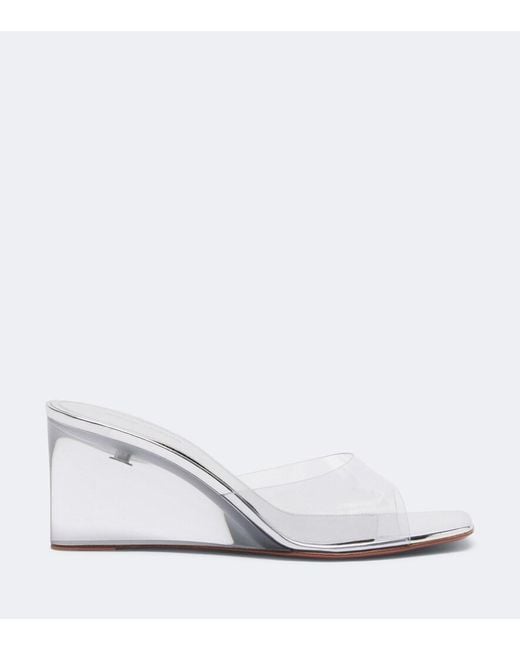 AMINA MUADDI White Lupita Wedge Mules