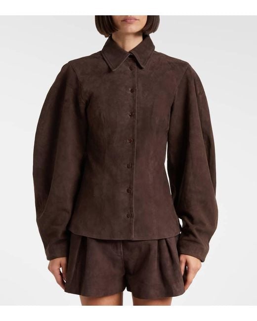 Camisa De Ante ROTATE BIRGER CHRISTENSEN de color Brown