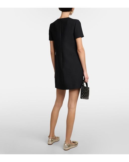 Valentino Black Crepe Couture Minidress