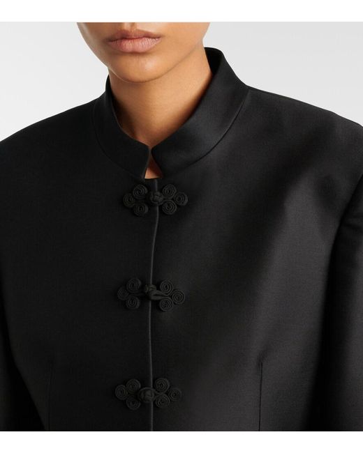 Rohe Black Wool-Blend Jacket