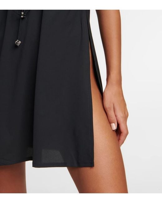 Balmain Black Embellished Halterneck Minidress