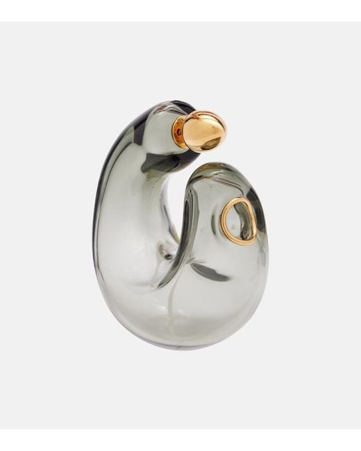 Alaïa Metallic Bubble Hoop Earrings