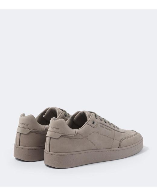 Saint Laurent Gray Sl/61 Suede Sneakers for men