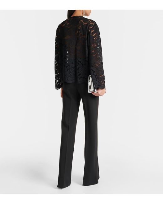 Blusa de encaje Dolce & Gabbana de color Black