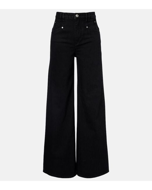 Isabel Marant Black Lemony Wide-Leg Jeans