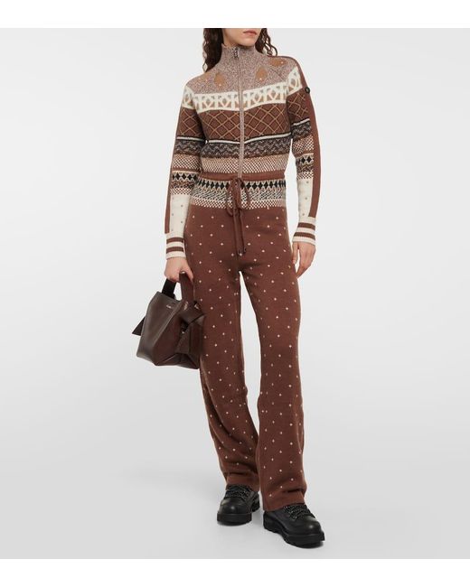 Mono De Cuello Alto Agnetha De Intarsia Bogner de color Brown