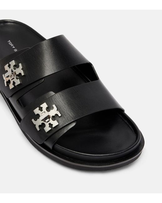 Tory Burch Black Sandalen T Lock Aus Leder