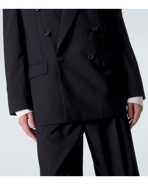 The Row Blue Mazzy Double-Breasted Wool Blazer for men