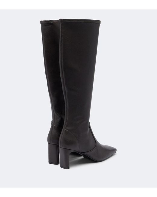 A.Emery Black Tones Leather Knee-High Boots