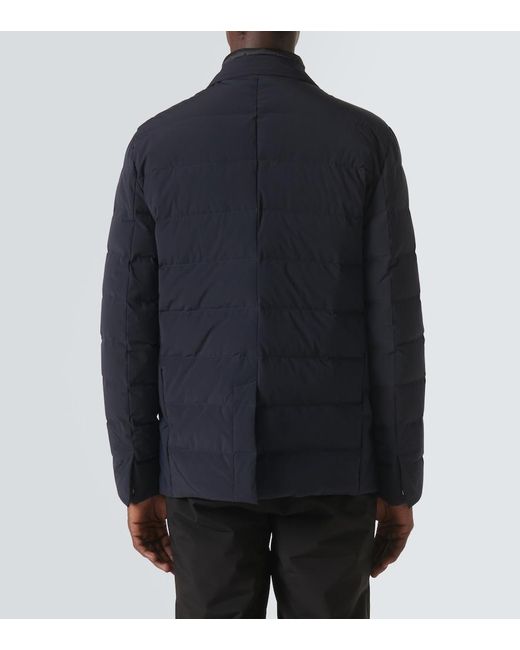Fusalp Blue Alban Down-Paneled Blazer for men