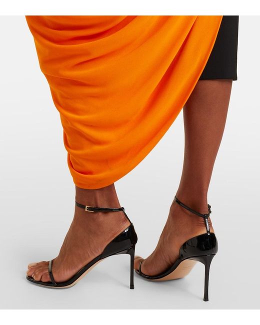 Tom Ford Metallic Vertigo Patent Leather Sandals