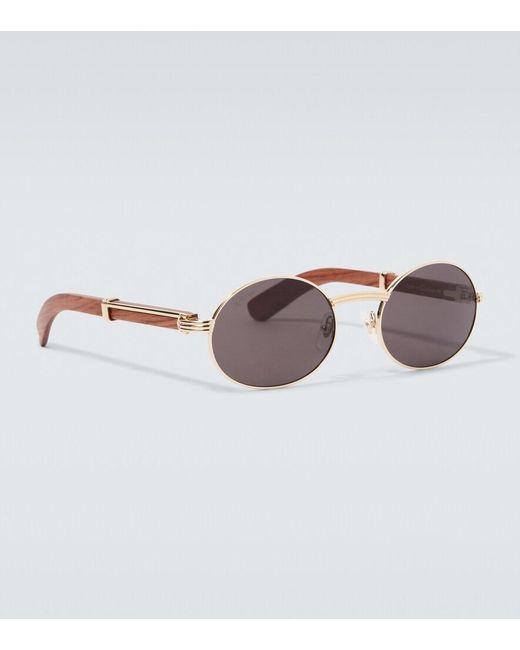 Cartier Brown Round Sunglasses for men