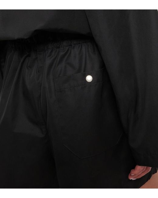 Agolde Black Lydia Cotton-Blend Shorts