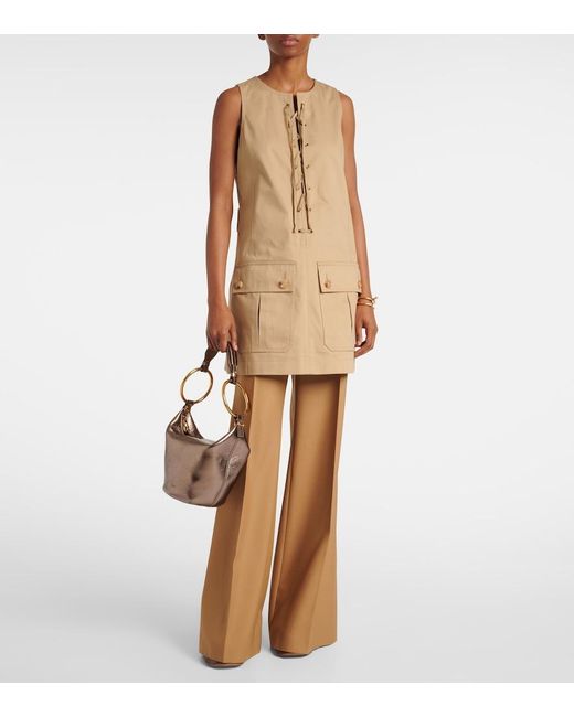 Chloé White Bracelet Small Leather Shoulder Bag