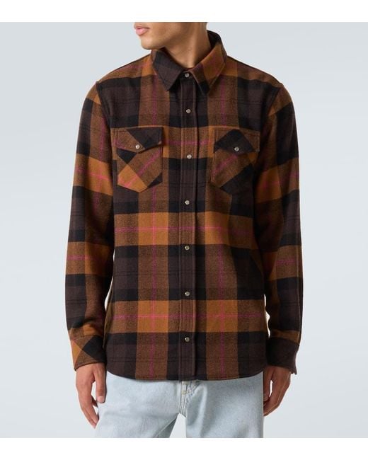 Camicia di God's True Cashmere in Brown da Uomo