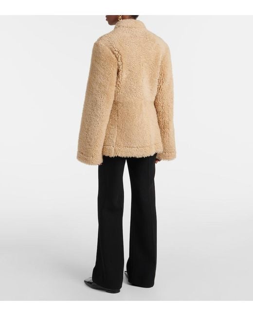 Chaqueta De Shearling Totême  de color Natural