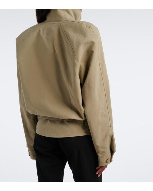 Magda Butrym Green Belted Cotton Jacket