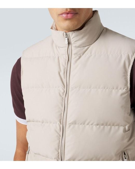 Eleventy Natural Down Vest for men