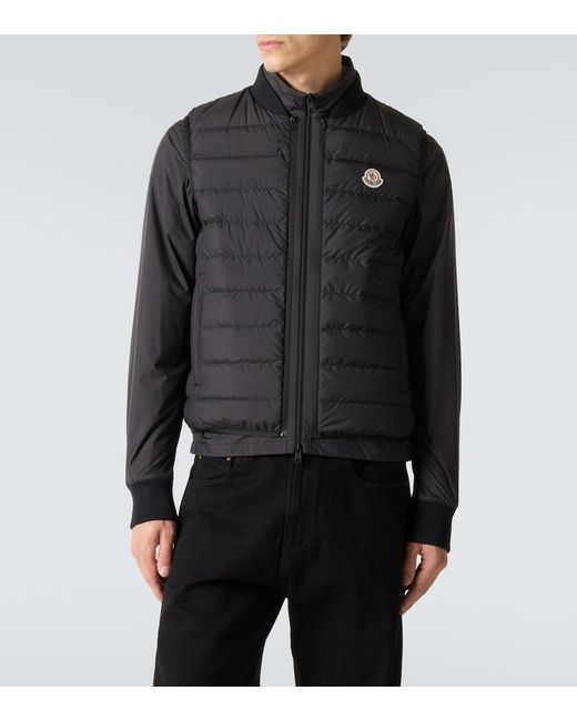 Moncler Black Verney Down-Paneled Jacket for men
