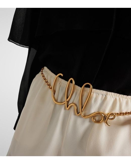 Chloé Metallic Iconic Chain Belt