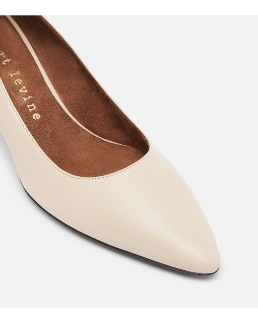 Herbert Levine Natural Pump Du Jour Leather Pumps