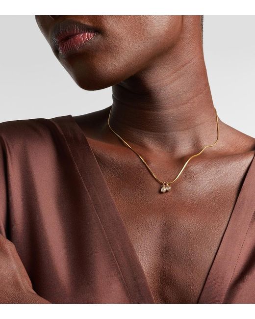 Roxanne First White 14Kt Pendant Necklace With Diamonds