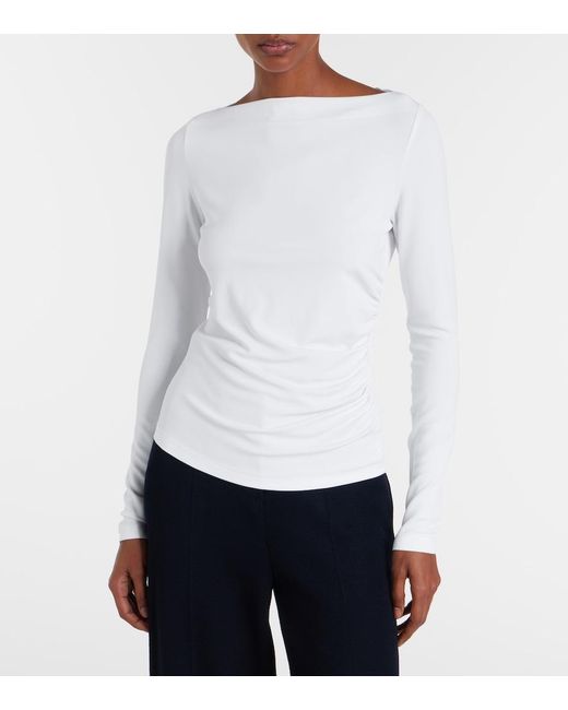 Max Mara White Gomma Jersey T-Shirt