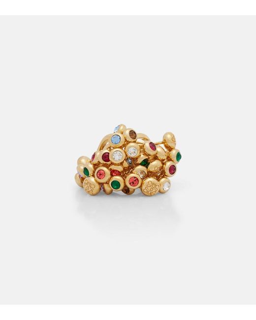 Loewe White Push Pin Embellished Ring