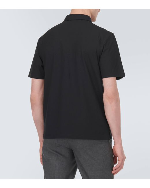 Lardini Black Cotton Polo Shirt for men