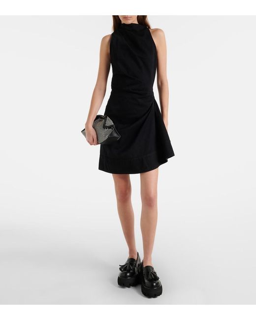 McQueen Black Manta Embellished Leather Clutch
