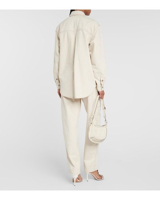 Isabel Marant White Pearl Denim Jacket